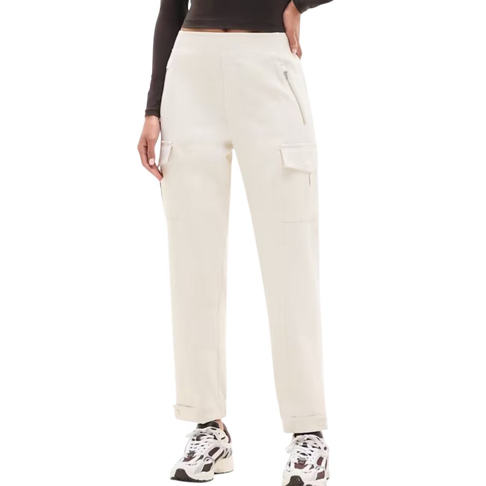 Athleta NWT Women's Endless High Rise Cargo Jogger Pants Bone Cream Size 12 Tall